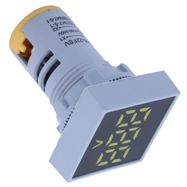 AD16‑22FSV Frosted Panel Digitalt Voltsignalindikator Voltmeterindikator 60~500V AC Gul