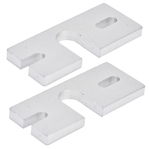 2 stk. Hot End Fast Plademontering Aluminiumlegering Rektangulær til Reprap V6 3D-printer