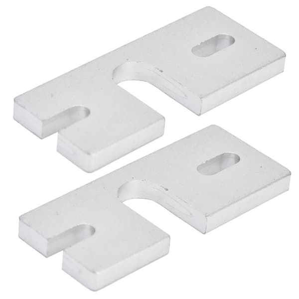 2 stk. Hot End Fikseringsplate Feste Aluminiumlegering Rektangulær for Reprap V6 3D-skriver