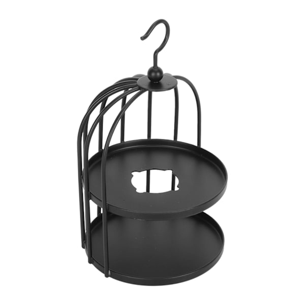 Voksforsegling Varmere Svart Fuglebur Stil Hengekrok Sterk Metall Dekorativ Forsegling Voksovn for DIY Crafts Svart