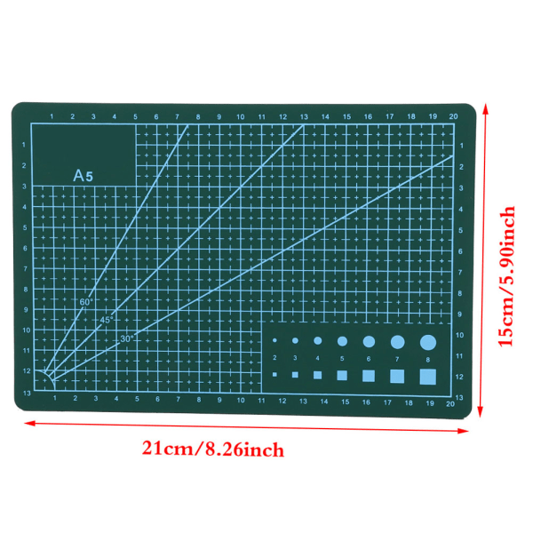 Slitstark grön PVC-skärmatta - självläkande, handgjort DIY-verktyg