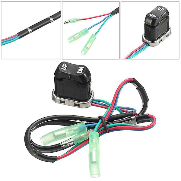 2st Trim Tilt Switch Utombordsmotor Tillbehör för Yamaha Utombordare