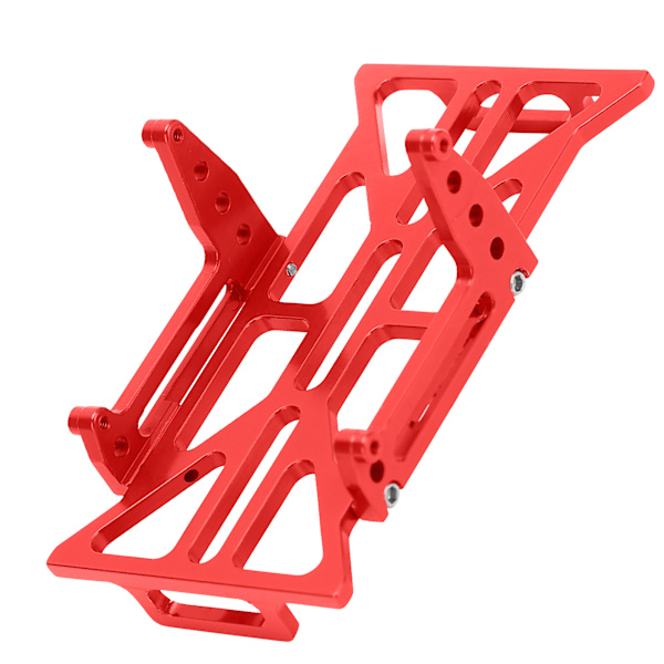RC-batteribord i aluminiumlegering, stötfångare, ersättning för Axial SCX24 90081 C10 1/24 RC-bil, röd