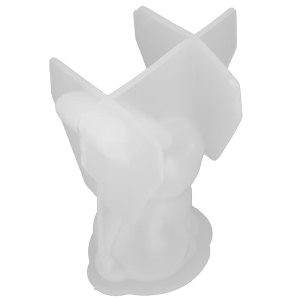 3D Langørede Kaniner Form Harpiks Støbeforme 3D Dyre Silikoneform til Dekoration