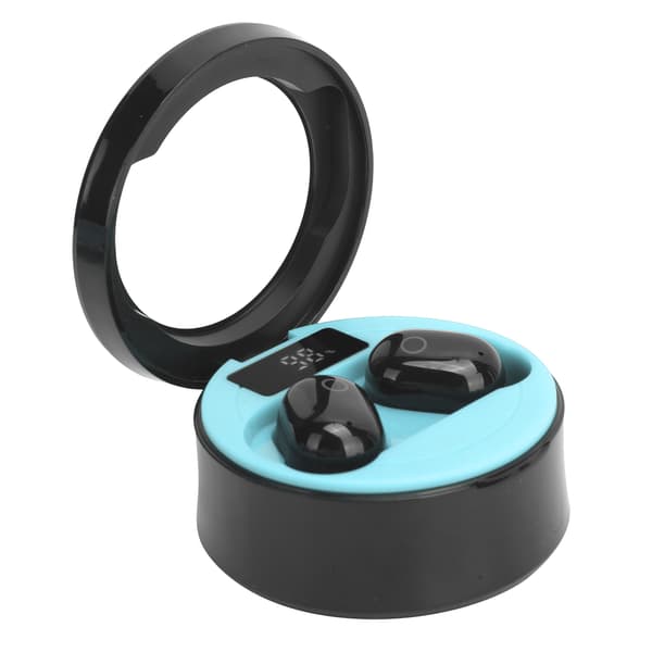 SMS-T10 TWS Trådlösa Bluetooth-hörlurar Uppladdningsbart headset med digital display (blå)