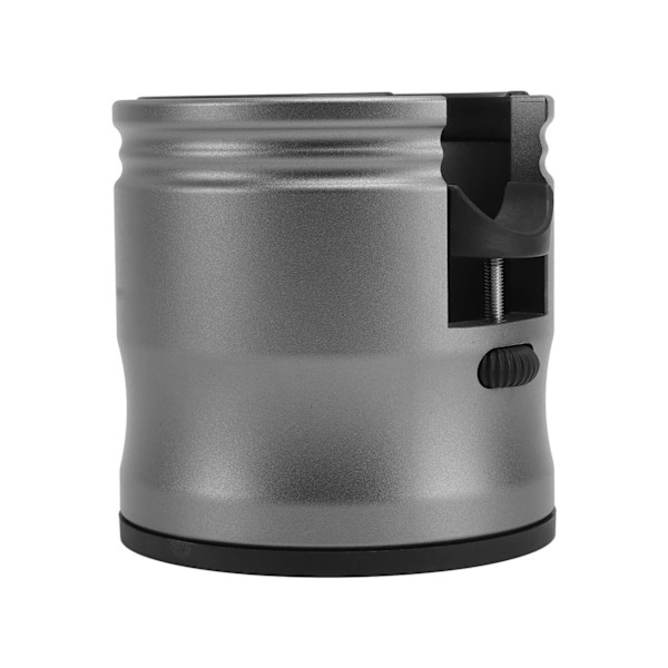 Rund kaffepresshållare i aluminiumlegering, halkfri, justerbar, universell, för hem och kafé, svart