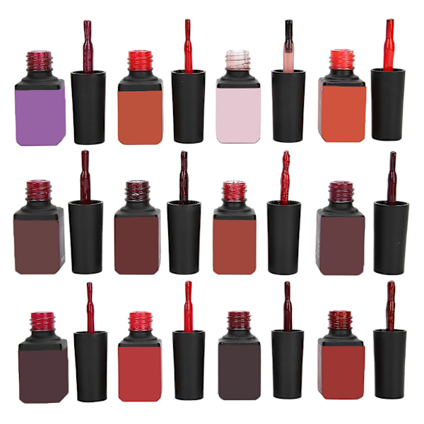 12 stk UV-gel neglelakk harpiks giftfri DIY Soak Off neglegel for husholdning neglkunst salong RD01-12