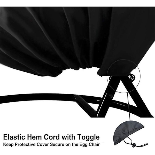Hållbar Vattentät Patio Egg Chair Skydd
