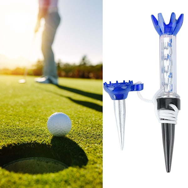 Hållbar flexibel magnetisk plast golf tee träningsövningsverktyg tillbehör för golfare (blå)