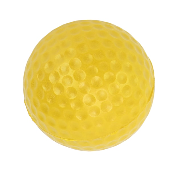 42,5 mm PU-skumgolfballer Sterk fleksibilitet Utendørs golføvingsball for sportsfitness Gul