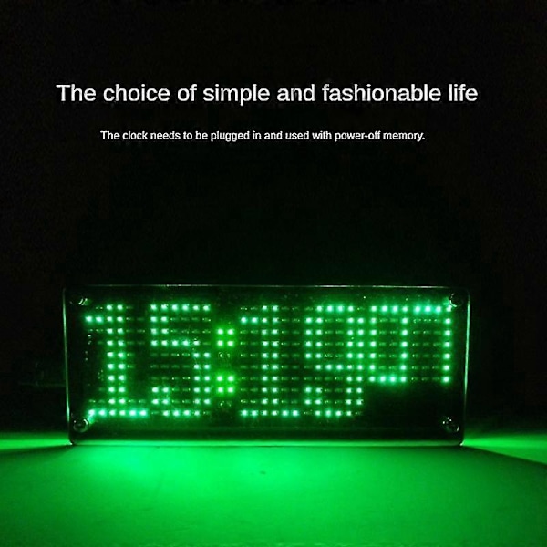 Digital LED Klocka SMD Digital Punkt Klocka Kit Elektronisk DIY Klocka Kit Blå Tidsvisning