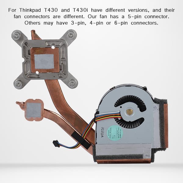 CPU køleventilator kølepladeventilator til Lenovo IBM ThinkPad T430 T430i CPU-ventilator