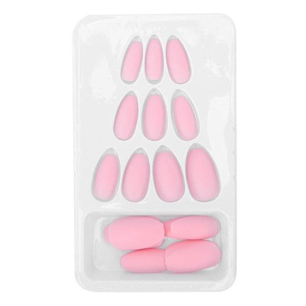 24st Nail Art Tips Set Matt Pure Color Konstgjorda falska naglar Cover False Nail TipsF124