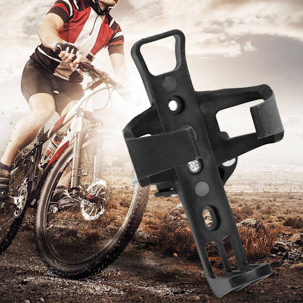 Flaskestativholder Vannkopp Vannkoker Støtte for elektrisk scooter for sykkel (svart)