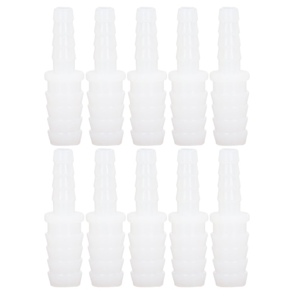 10 st Slangkoppling PE-slanganslutning Hulling Reducer Led Rak Genom Set Kit