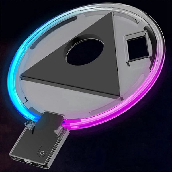 För justerbar RGB-bas LED-atmosfär Ljusstativ Station Hållare