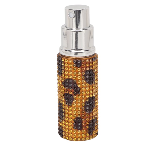 10 ml påfyllningsbar parfymflaska strass dekor print bärbar tom sprayflaska