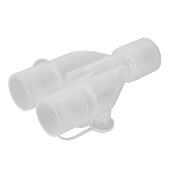 Genanvendelig åndedrætsmaskineslangeadapter 15 mm til 22 mm Y-form plast iltslangeadapter