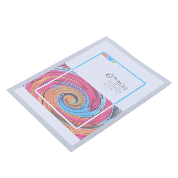 PVC magnetisk ramme for forretningslisens, hengende veggplakat, dokumentramme, beskyttende deksel (A3)