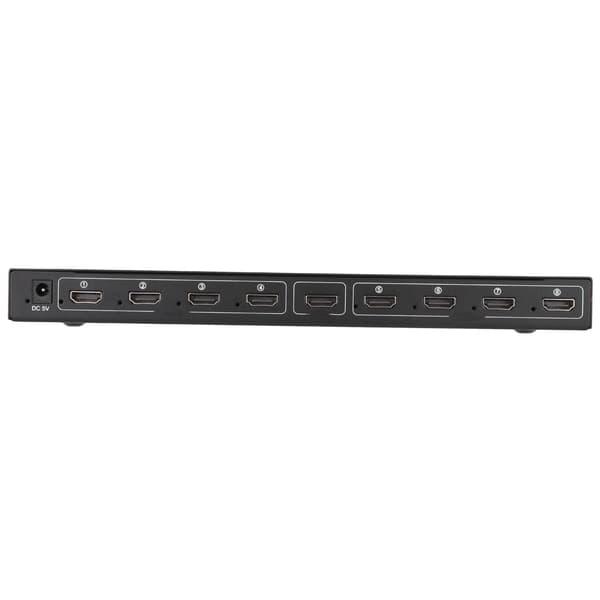 4K 1 in 8 ut HD Multimedia Interface Splitter 8-vägs HD Multimedia Interface Distributör 100‑240V US-kontakt