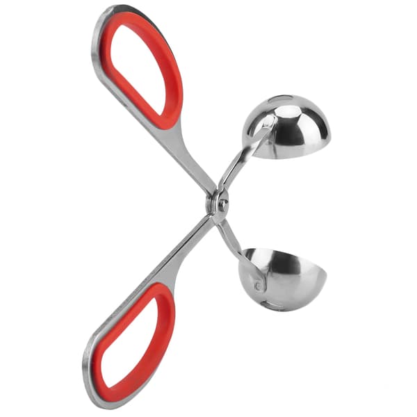 Köttbullar i rostfritt stål, non-stick, risbollar, form, köksredskap (röd)