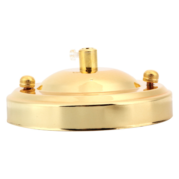 2 stk. Jern Loftslampe Baldakin Krog Lysekrone Pladeholder Dekoration DIY Montering Tilbehør Guld