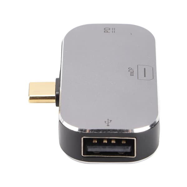Dockningsstation 3 i 1 Typ C Hane till Mini DP USB A Typ C Hona USB C Docka för Windows för Android för OS X