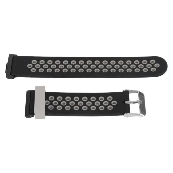 Smartwatch-rem Silikone svedtæt åndbart justerbart armbånd til Watch Fit 2 sort og grå