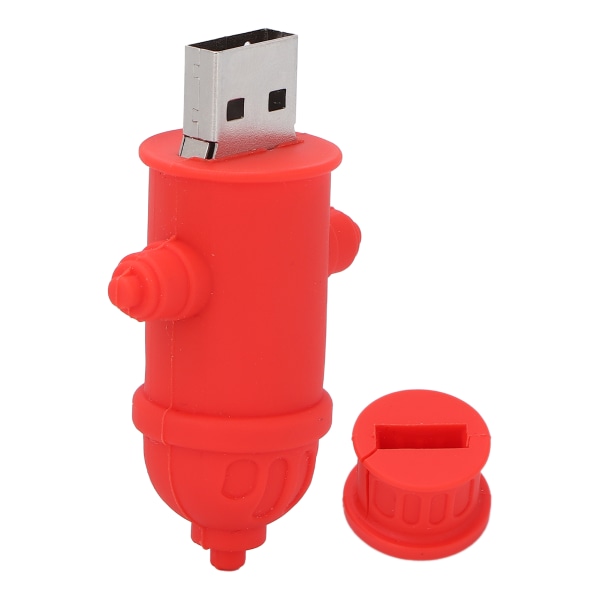 Tegneserie brannhydrantformet USB-minnepinne Søt hjemmekontor USB-pinne for dataoverføring16GB