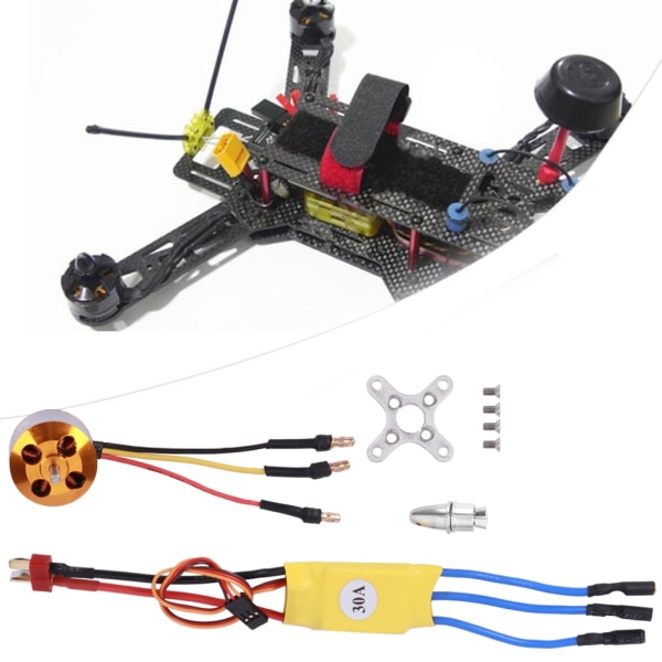 30A ESC gul A2212 KV1000 / KV1400 / KV2200 børsteløs motor for fjernkontrolldrone (A2212 KV1400)