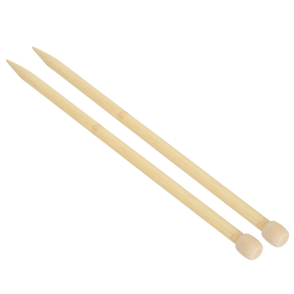 2 st stickor i trä 35 cm/13,8 tum stor storlek enkel spets vävverktyg för DIY halsduk tröja 12 mm