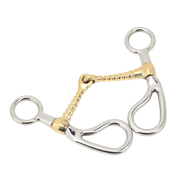125mm rustfritt stål hestebitt hestebitt ridning snaffle bit med kobberledd for trening hesteutstyr