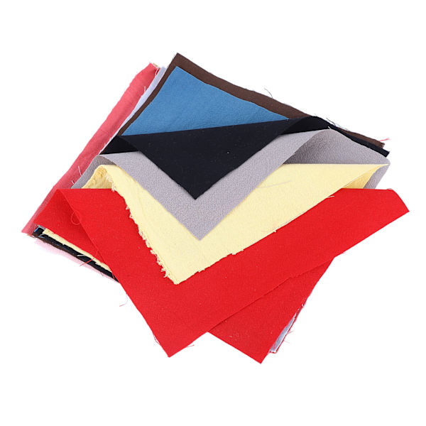17 stk bomull quilting stoff ren farge 7,9 tommer mykt pustende patchwork stoff for håndverk DIY reparasjon
