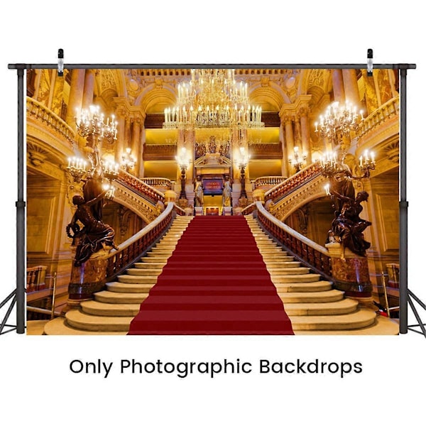 210x150cm Ylellinen Palatsi Valokuvaus Taustat Kattokruunu Kaaret Hotelli