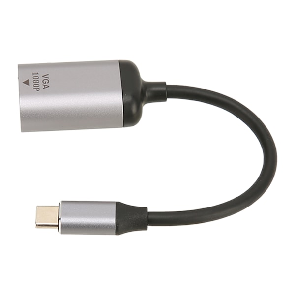 USB C - VGA -sovitin alumiiniseosta 1920x1200 60Hz vakaa siirto Type C - VGA -sovitin kannettavalle tietokoneelle
