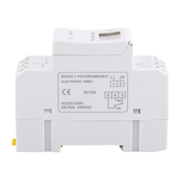 LCD display ugentlig programmerbar elektronisk relætid 16 ON og OFF timere - 1 stk 24V 24V