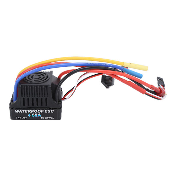 Elektroninen nopeudensäädin 60A vedenpitävä harjaton ESC sähköinen ohjain 1/10 kauko-ohjattavaan autoon