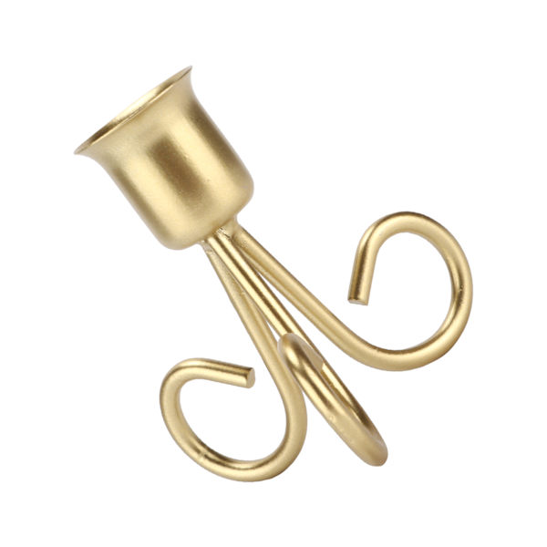 Smidesjärnsljusstake Nordisk Retro Geometrisk Aromaterapi Ljusstake Stativ Heminredning Guld