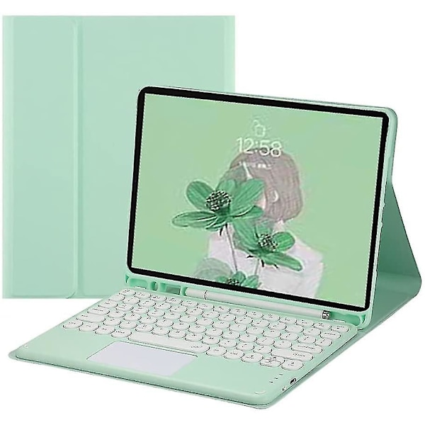 Avtagbart pekskärms tangentbord för iPad 10:e generationen 2022 - Färgglad rund knappdesign MintGreen