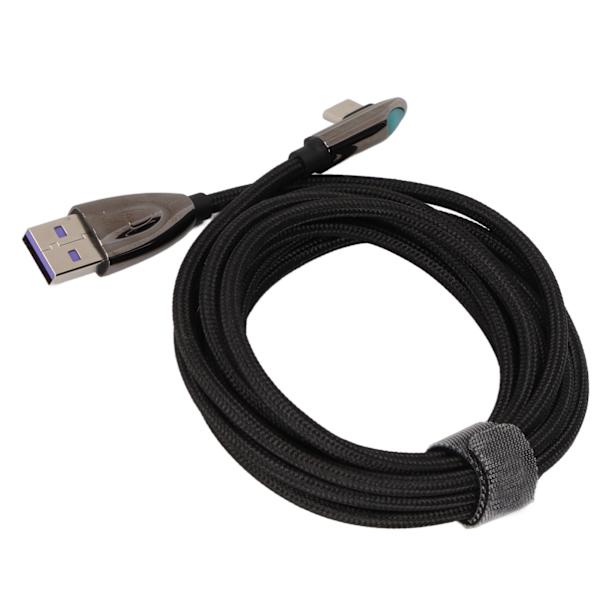Typ C-laddningskabel 5A snabbladdningskabel 2m/6,6ft för typ C mobiltelefon-gränssnitt