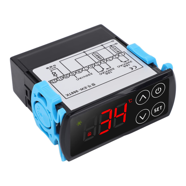 Touch Screen Termostat Digital Display Kylning Värme PID Temperaturregulator Regulator AC220V