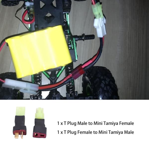 Trådløs T-stik han til Mini Tamiya hun-stik adapter sæt