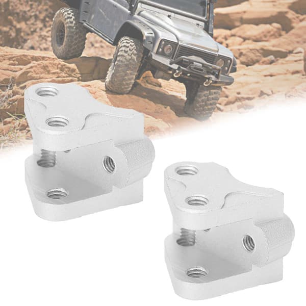 2 stk. Forreste Bageste Nedre Støddæmperforbindelse Link Mount Passer til SCX10-II AXIAL RC Bil Sølv
