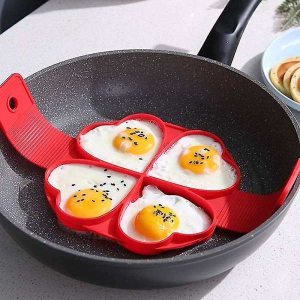 Non-stick silikone pandekageform køkkenværktøj ring maker silikone bagning kage æg ring pandekage bageform pandekage tilbehør ring æg komfur sæt