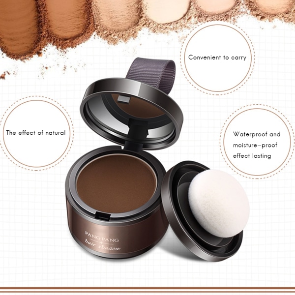 Hår Fluffy Tyndt Hår Powder Hårlinje Shadow Makeup Concealer Root Cover Up Hårlinje Pulver