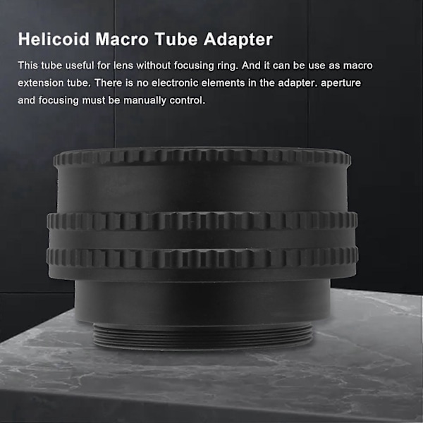 Varm M42 Til M42 Linse Justerbar Fokuserings Helicoid Makro Rør Adapter - 17mm Til 31mm