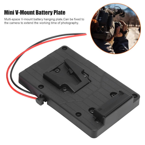 Mini V Mount VLock DTap -akkulevysovitin Sonyn V Mount -akkukäyttöisille DSLR-videokameroille