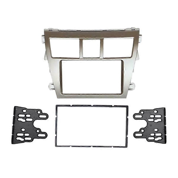 2 DIN Stereo Radio DVD-spelare Ram Panel Trim för Vios 07-12