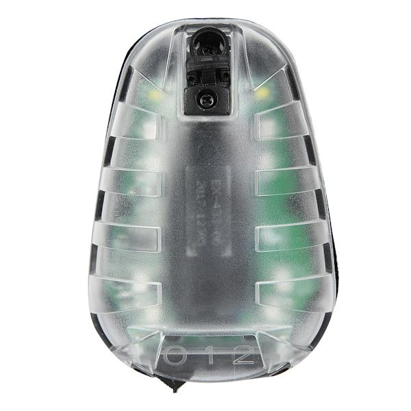 EX433-BK-GRØN Airsoft Tactics Survival IR Flash Vandtæt Mariehøne Lampe Sikkerheds Flash Light