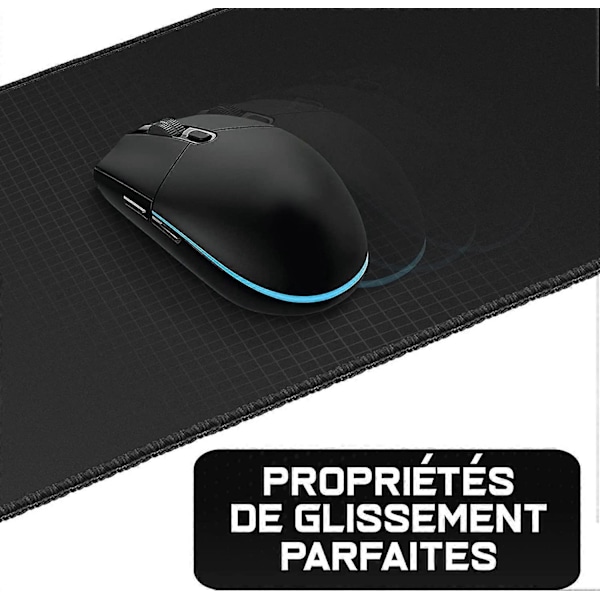 Blå Gaming Musemåtte - 900 x 400 mm - Gamer Musemåtte - Speciel Overflade Forbedrer Hastighed og Præcision - Skridsikker Gummibase